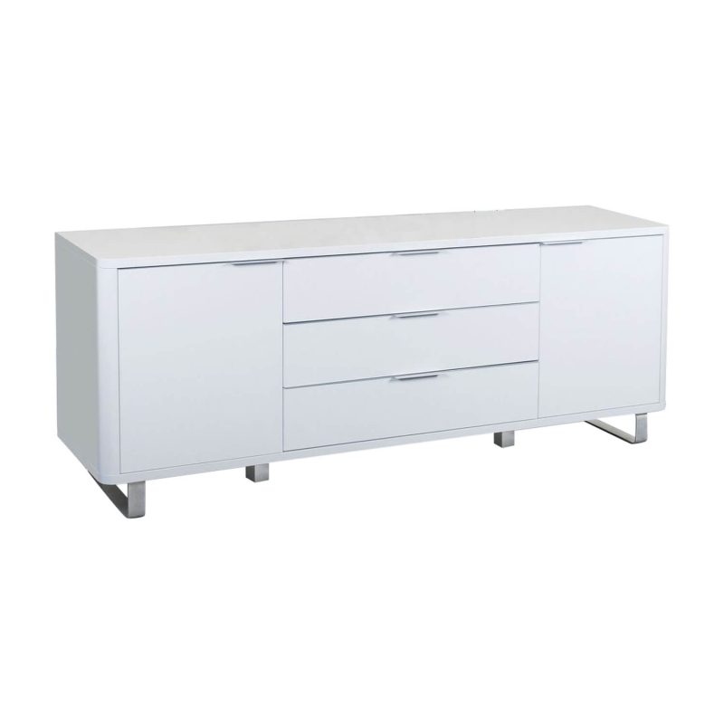 Accent Modern White Sideboard High Gloss | Dining Furniture | FADS