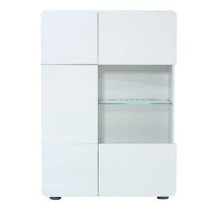 Ovio Black Gloss Display Cabinet Modern Gloss Furniture Fads