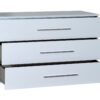 First 3 Drawer Chest White High Gloss 2