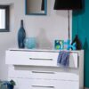 First 3 Drawer Chest White High Gloss 3