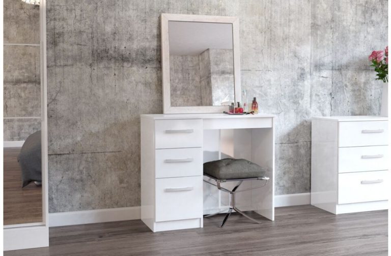 lynx high gloss white bedroom furniture
