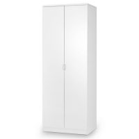 New York 2 Door Narrow Wardrobe White Gloss | Modern Bedroom | FADS