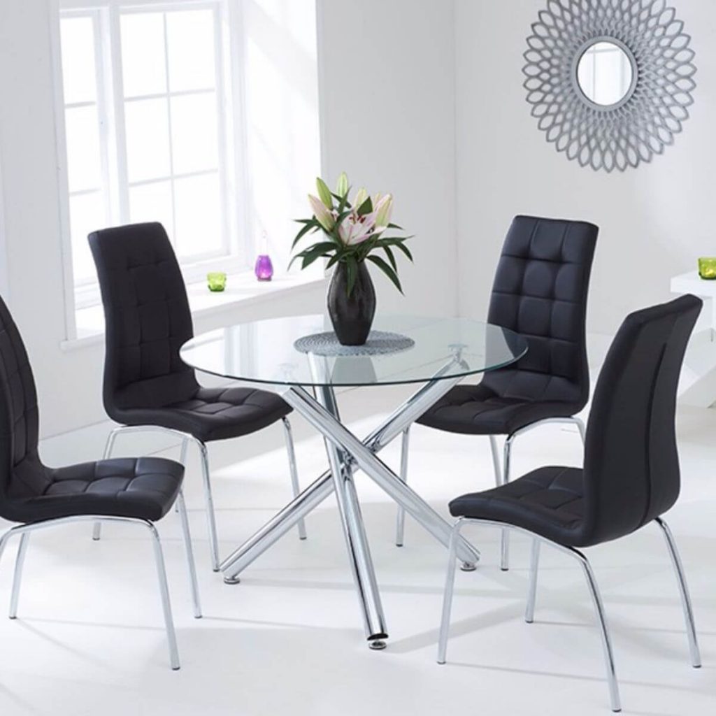 Tempo Black Dining Table with Black Chairs | FADS