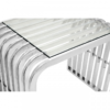 Vogue Silver Slatted Lamp Table 3