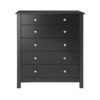 Florence Black 6 Drawer Chest 1