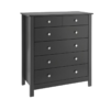 Florence Black 6 Drawer Chest