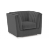 Upton charcoal velvet Armchair